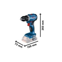 BOSCH PROFESSİONAL GSR 18V-45 + GWS 18V-8 + GBH 18V-22 3X18V 4.0AH AKÜLÜ KOMBO KİT - 0615A5007L