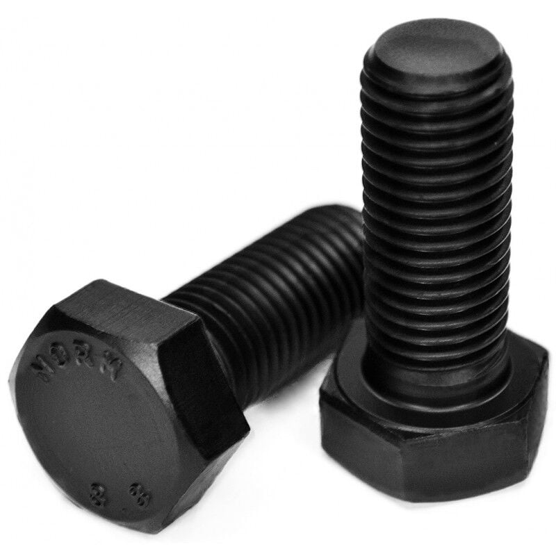NORM M 5X12 SİYAH CİVATA 8.8 KALİTE DIN: 931-933 (ALTIKÖŞE BAŞLI METRİK CİVATA)